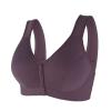 1/3 Pack Front Buckle Underwear for Women, Smooth No Steel Ring Soft Wide Shoulder Strap Bra, Elderly Ladies Comfy Vest view 1