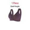 1/3 Pack Front Buckle Underwear for Women, Smooth No Steel Ring Soft Wide Shoulder Strap Bra, Elderly Ladies Comfy Vest view 2