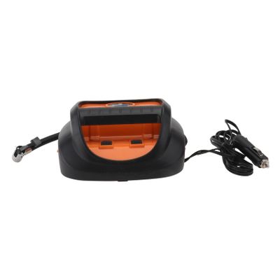 FELTECHELECTR Car Air Pump Double Portable Tire Inflator Led Light Pressure Measurement for Auto Vehicle Use Emergency Inflatable Pump for Quick Tire Inflation