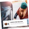 FELTECHELECTR Car Air Pump Double Portable Tire Inflator Led Light Pressure Measurement for Auto Vehicle Use Emergency Inflatable Pump for Quick Tire Inflation view 2