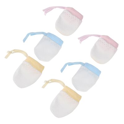 BESTYASH 4pairs -scratching Gloves Newborn Face Unisex Mittens for Use Prevent Scratches and Keep Hands Clean