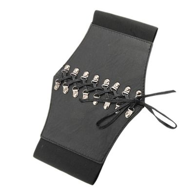 CONGARTENO 1pc Women Lace Bowknot Tie Waist Belt for Dress Skirt and Shirt Decoration Wide Belt for Skirts and Black