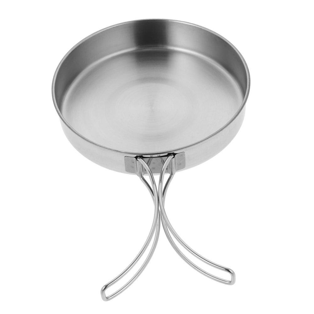LABRIMP Foldable Frying Pan Steel Portable Pan Non-stick Outdoor Cookware Camping Pot Lightweight