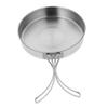 LABRIMP Foldable Frying Pan Steel Portable Pan Non-stick Outdoor Cookware Camping Pot Lightweight view 1