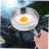 LABRIMP Foldable Frying Pan Steel Portable Pan Non-stick Outdoor Cookware Camping Pot Lightweight view 3