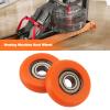 OTOTEC 2PCS Rowing Machine Seat Wheel Outer Diameter 36mm Width 10mm Inner Diameter 8mm Nylon Stainless Steel Roller Wheel with Bearing Load Capacity 67kg Orange view 2