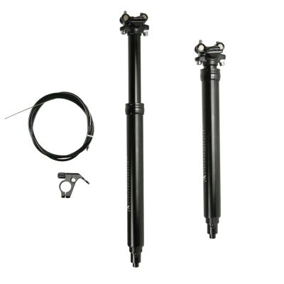 SOUUXIU Mountain Bike Dropper Post Aluminum 31.6mm Hydraulic Lock 100-170mm Travel Bicycle Remote-Controlled Dropper Seatpost for Mountain Bike Road Bike