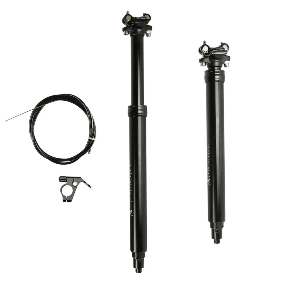 SOUUXIU Mountain Bike Dropper Post Aluminum 31.6mm Hydraulic Lock 100-170mm Travel Bicycle Remote-Controlled Dropper Seatpost for Mountain Bike Road Bike