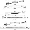 Alwonder 6-Pack Fishing Lanyards Tool Lanyards for Hand Tools, Retractable Tool Lanyard Steel Wire Coiled Ropes Safety Tether Fly Fishing Lanyard for Pliers Scissors Fishing Gear Gray 39.3IN view 2