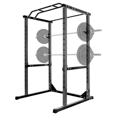1200 lbs Power Cage, 1200 lbs Multi-Functional Power Rack, Rated Lifting CageSquat Rack with Accessories, Squat Rack for Weight Training, Black
