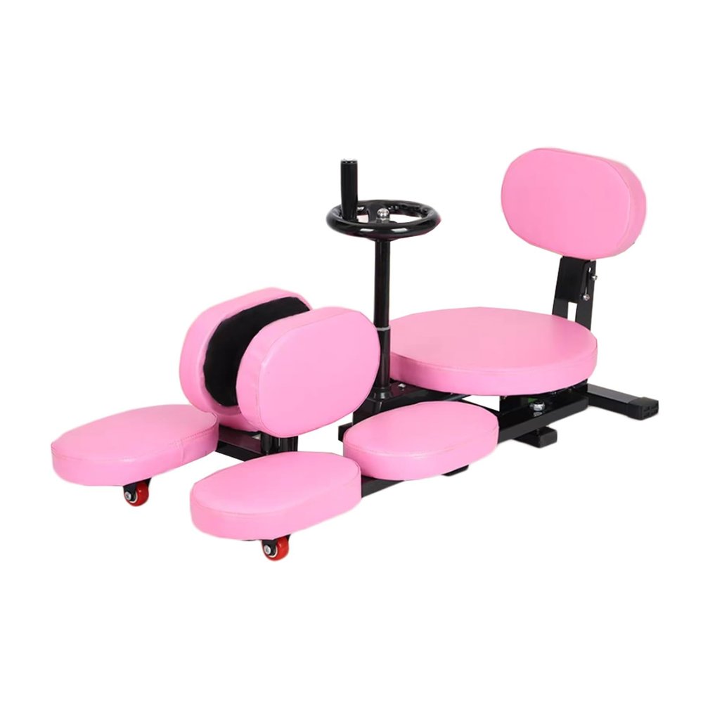 BXKCFYBSQ Heavy-Duty Stainless Steel Leg Stretcher,Leg Stretcher,Gymnastic Flexibility Extension Equipment,for Ballet Martial Arts Training Legs,Load Capacity 200 Kg(Pink)