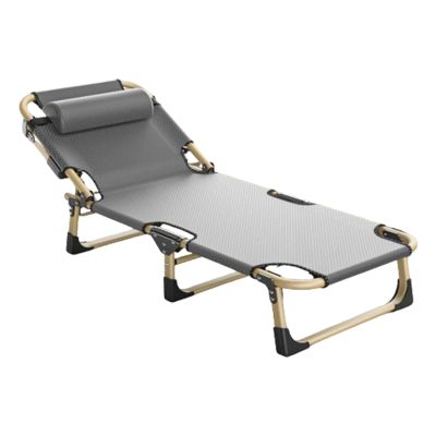 KrrNFYSG Portable Camping Cots 5 Position Adjustable Backrest Camping Cots for Adults with Pillow Load 330 Lbs Cots for Camping