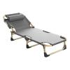 KrrNFYSG Portable Camping Cots 5 Position Adjustable Backrest Camping Cots for Adults with Pillow Load 330 Lbs Cots for Camping view 1