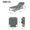 KrrNFYSG Portable Camping Cots 5 Position Adjustable Backrest Camping Cots for Adults with Pillow Load 330 Lbs Cots for Camping view 2