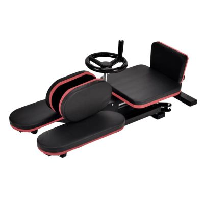 BXKCFYBSQ Heavy Duty Splits Trainer,Leg Stretcher with Padded Foot Rest,Gymnastic FlexibilityExtension Equipment,for Ballet Martial Arts Training Legs,Load Capacity 200 Kg(Black and red)