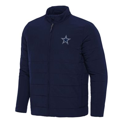 Antigua Men's Navy Dallas Cowboys Swelter Full-Zip Jacket