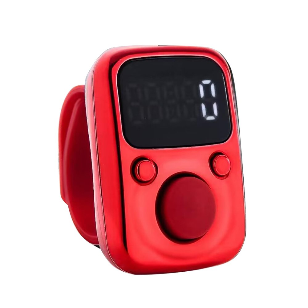WOEIFGV Clicker Number Counter Hand Finger Display Manual Counting Tally Clicker Timer Soccer Counter USB Charging