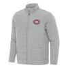 Antigua Men's Gray Chicago Bears Swelter Full-Zip Jacket view 1
