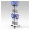 LZMZMQ School Hanging Racket Organizer Holder, Large Capacity Tennis Badminton Racquet Display Rack Vertical Floor, for Gymnasium/Tennis Court/Clubs/Kindergarten, with Casters view 1