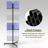 LZMZMQ School Hanging Racket Organizer Holder, Large Capacity Tennis Badminton Racquet Display Rack Vertical Floor, for Gymnasium/Tennis Court/Clubs/Kindergarten, with Casters view 4