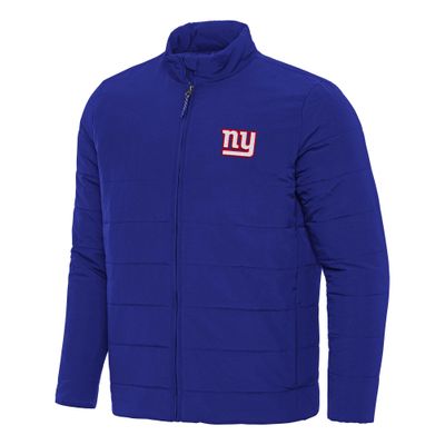 Antigua Men's Royal New York Giants Swelter Full-Zip Jacket