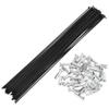 Motoforti Universal Bicycle Spokes Bike Wheel Spokes 14G 295mm Length Carbon Steel Black 1 Set view 1