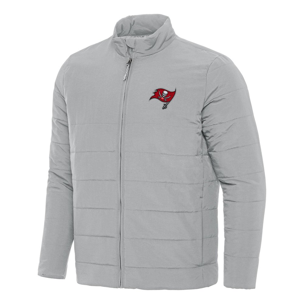 Antigua Men's Gray Tampa Bay Buccaneers Swelter Full-Zip Jacket