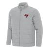 Antigua Men's Gray Tampa Bay Buccaneers Swelter Full-Zip Jacket view 1