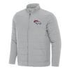 Antigua Men's Gray Denver Broncos Swelter Full-Zip Jacket view 1