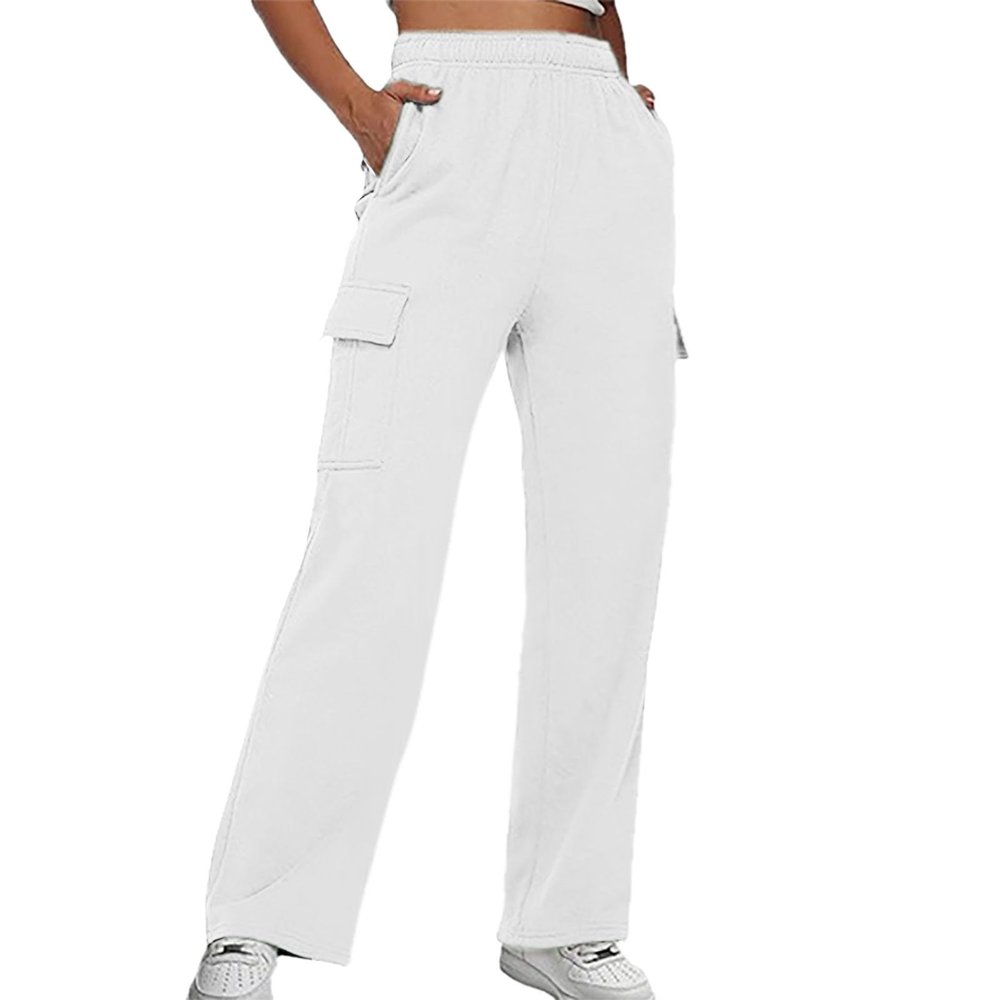 Sweatpants for Girls Baggy Wide Leg High Waisted Fleece Joggers with Pockets Trendy Casual Comfy Track Pants