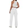 Sweatpants for Girls Baggy Wide Leg High Waisted Fleece Joggers with Pockets Trendy Casual Comfy Track Pants view 2