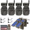 Stealth Cam Revolver 36MP 360-Degree Cellular Trail Camera with 1/4-Inch Threaded Mount (4-Pack) Bundle with Stealth Cam Power Panel (4-Pack), Holder (4-Pack), Card (4-Pack) and Reader (17 Items) view 1