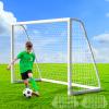 LIFERUN 2X Soccer Goal, 8x6 ft Goal Set for Backyard with Weatherproof UPVC Frame, 4X Football Nets, Carry Bag, Ground Stakes, Backyard Soccer Goal for Kids and Adults view 1