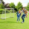 LIFERUN 2X Soccer Goal, 8x6 ft Goal Set for Backyard with Weatherproof UPVC Frame, 4X Football Nets, Carry Bag, Ground Stakes, Backyard Soccer Goal for Kids and Adults view 4