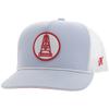 "Rose" HOG Hat Light Blue/White w/Red Patch view 1