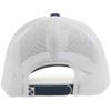 HOOEY Bronx Adjustable Snapback Mesh Trucker Back Hat (Blue/White) view 2