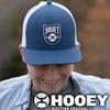 HOOEY Bronx Adjustable Snapback Mesh Trucker Back Hat (Blue/White) view 3