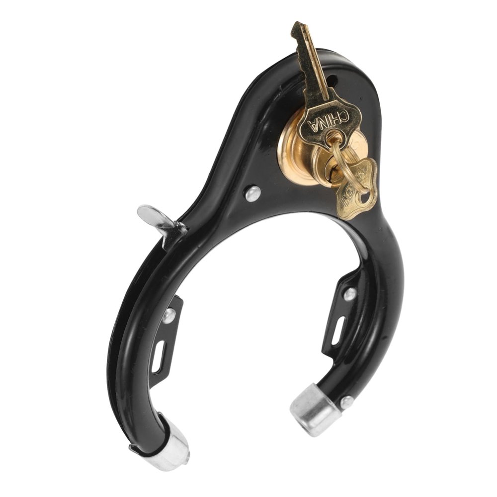 BESPORTBLE 1 Set Bike Lock Multi-Functional Cycle Lock Metal u Lock for Bicycles Motorcycles Sturdy Zinc Alloy Construction