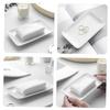 RORPOIR 2pcs Aesthetic Jewelry Holder Dish Ceramic Jewelry Trays for Organizing Makeup and Accessories Compact Decorative Plates for Desktop and Dresser view 2