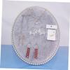 Cabilock Oval Shaped Earring Display Rack Elegant Jewelry Organizer for Wall Tabletop Use for Studs and Hoops and Space-saving Earring Holder for Women view 4