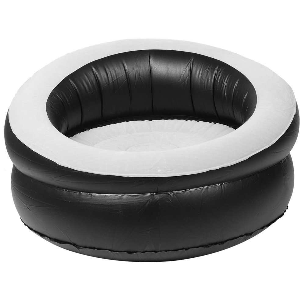 KICHOUSE Air Sofa Couch Inflatable Lazy Couch Foot Stool Lightweight Folding Stool for Living Room Random Color