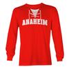 Anaheim - Sports City Hockey Unisex Long Sleeve Shirt (Red, XXX-Large) view 1