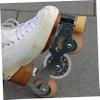 JEWEDECO 2pcs Roller Skate Wheels Transparent Pu Replacement Wheels Bearings Wear-Resistant High Elasticity for Outdoor Skating Upgrade Your Roller Skates view 3