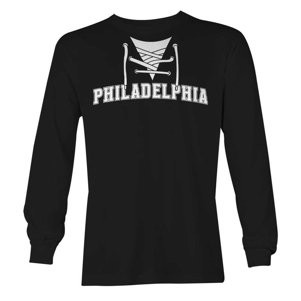 Haase Unlimited Philadelphia - Sports City Hockey Unisex Long Sleeve Shirt (Black, Small)