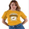 Go All Out 4X-Large Gold Mens Mustard Label Funny Group Halloween Costume T-Shirt view 3