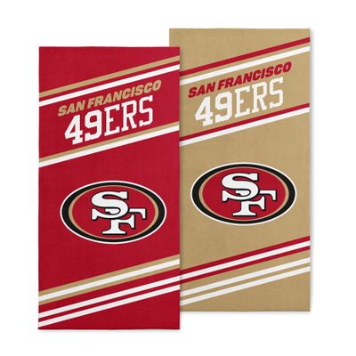 Northwest NFL Sprung Beach Towels 2PK 30X60, San Francisco 49ers
