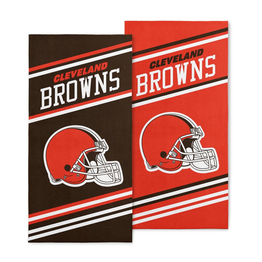 Northwest NFL Sprung Beach Towels 2PK 30X60, Cleveland Browns