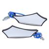NULYLU 2pcs Alloy Bike Rearview Mirrors Lightweight Convex Safety Mirrors for Electric Bikes Motorcycles Scratch Resistant Unique Design Easy Installation Blue view 1