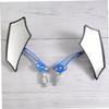 NULYLU 2pcs Alloy Bike Rearview Mirrors Lightweight Convex Safety Mirrors for Electric Bikes Motorcycles Scratch Resistant Unique Design Easy Installation Blue view 4