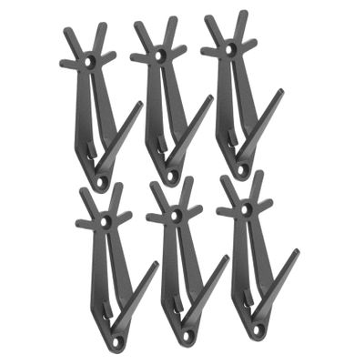 Anneome 6pcs Deer Skull Mount Hanger Easy to Install Wall Display Hook for Wildlife Skull Decor Living Room and Outdoor Spaces